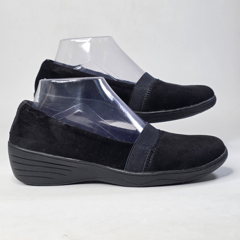 Skechers Stretch Fit Sneakers Womens 7 Black Slip On Air-Cooled Memory Foam Shoe